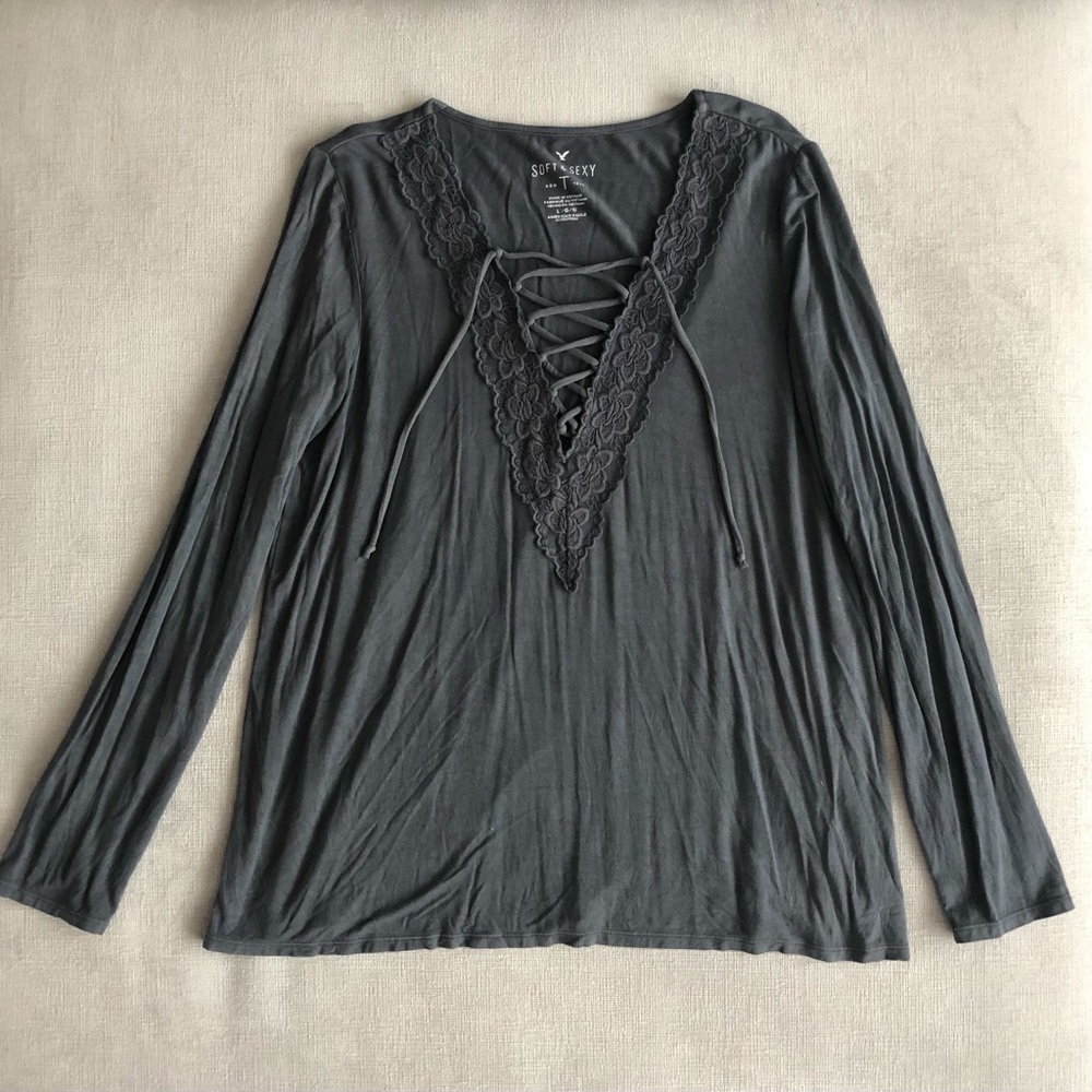 AE Soft & Sexy Gray long sleeve